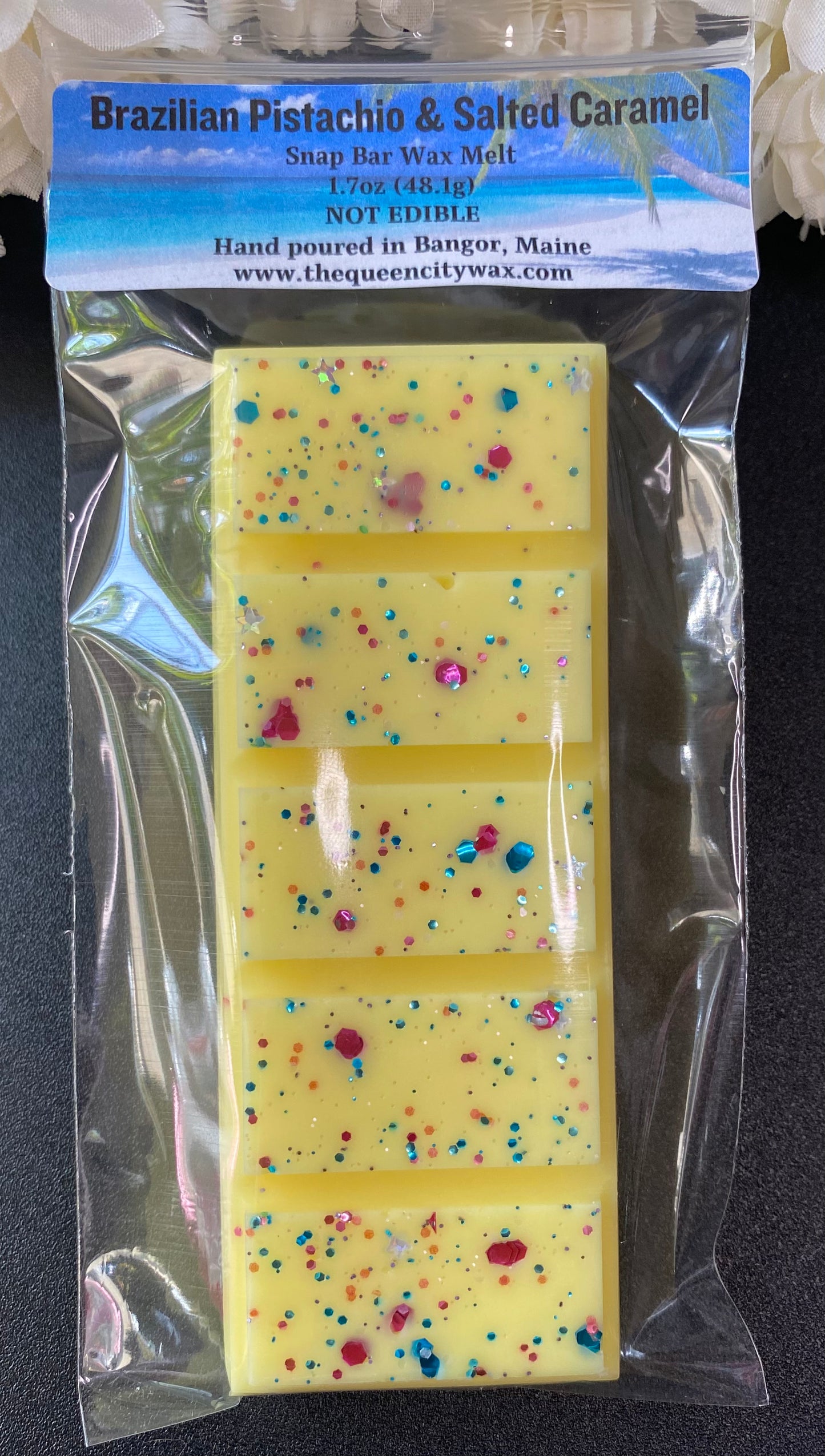 Brazilian Pistachio & Salted Caramel scented wax melt | home fragrance